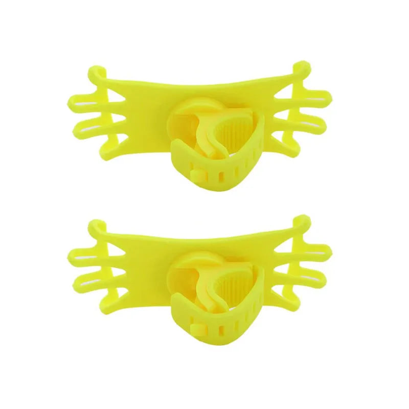 1/2/3pcs Rotatable Mobile Phone Bicycle Motorcycle Holder Bike Safe Bracket Silicone Support Silicone Pull Type Phone Stand Oasis Select 2pcs Yellow