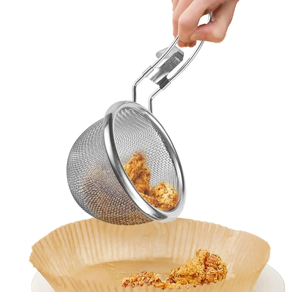 Mesh Strainer Spoon Wall-mounted Frying Filter Basket Spicy Hot Pot Noodles Scoop Kitchen Tableware Cooking Kitchen Tool Oasis Select