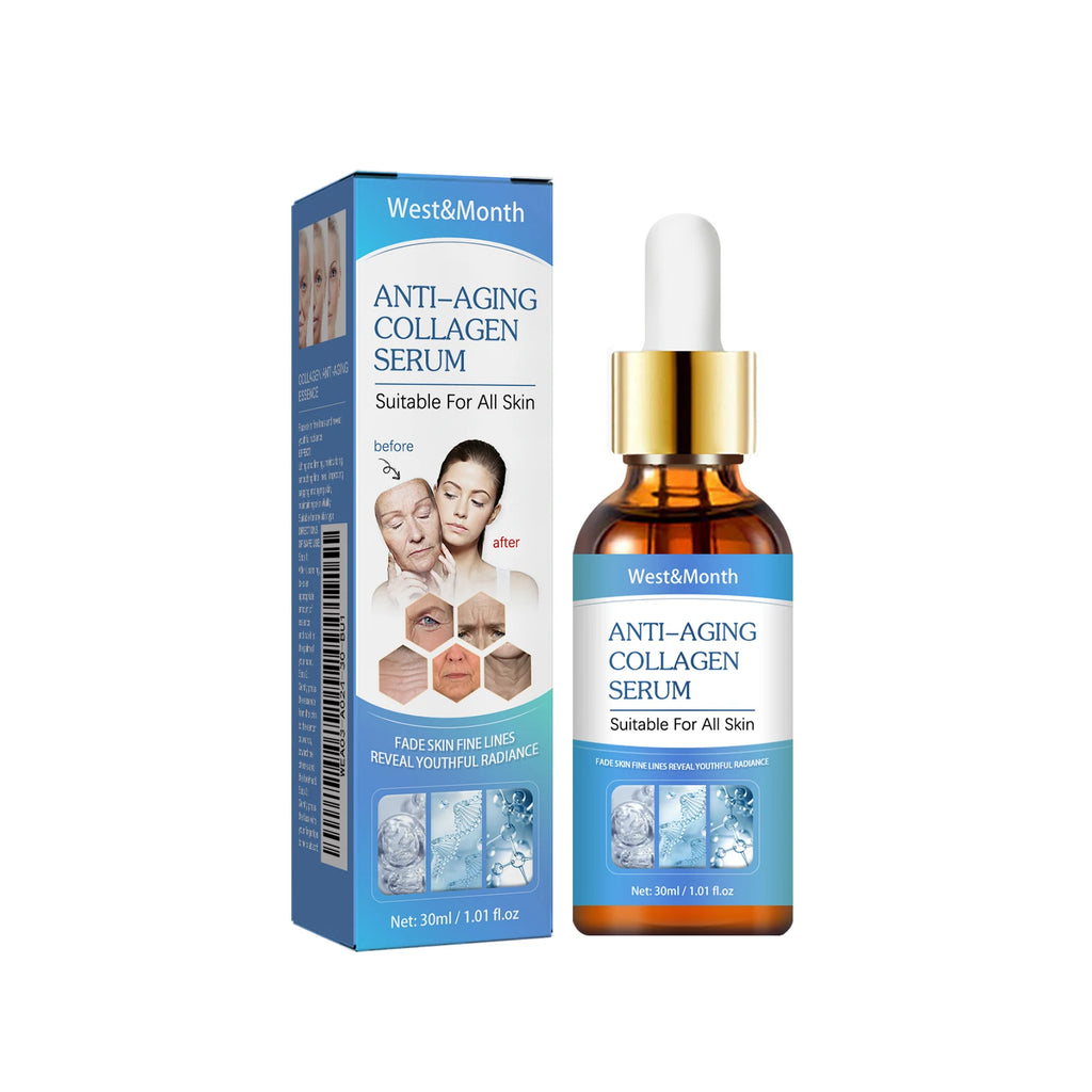 Collagen Face Serum Tighten Lifting Lightening Fine Lines Wrinkle Nourishing Anti-aging Moisturizing Brighten Essence Skin Care Oasis Select 1Pcs