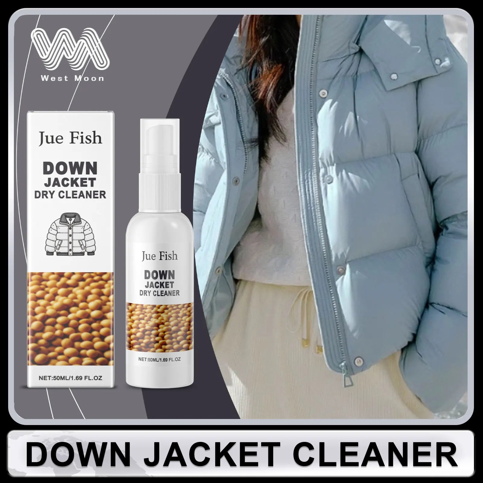 Down Jacket Dry Cleaner Oil Stain Remover Downwear Detergent Agent Eliminate Odor Keep Clothes Fresh Deodorization Gentle Wash Oasis Select