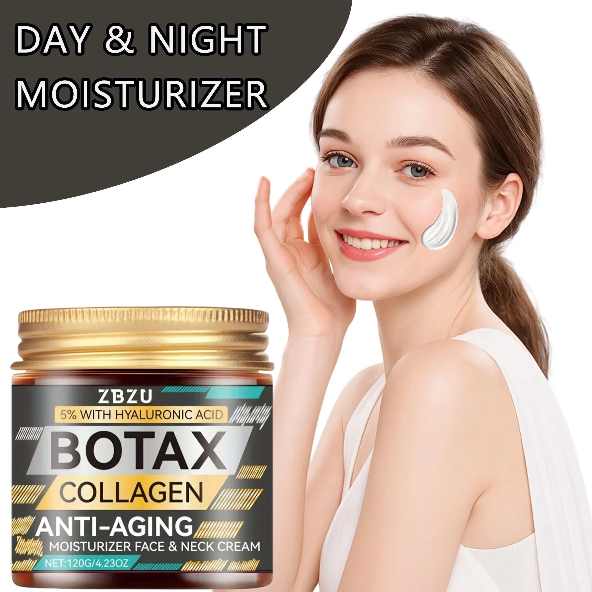 Collagen Anti-Aging Moisturizing Face and Neck Cream with collagen, dry makeup for a radiant glow Oasis Select 1 pcs 120g