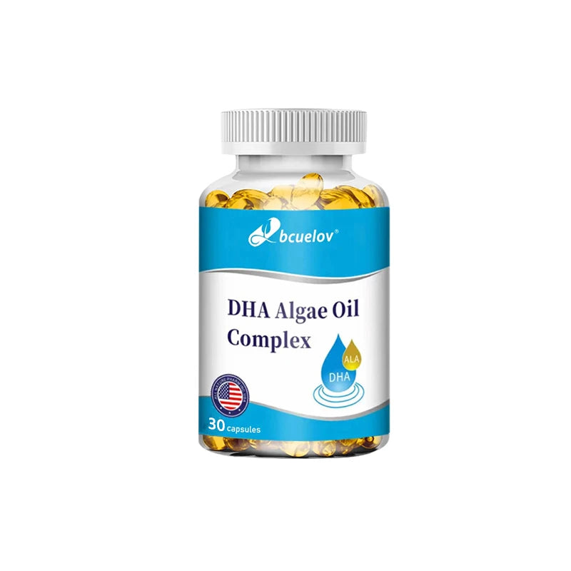 Algae Oil Omega-3 DHA & EPA Capsules | Vegan Brain & Eye Support