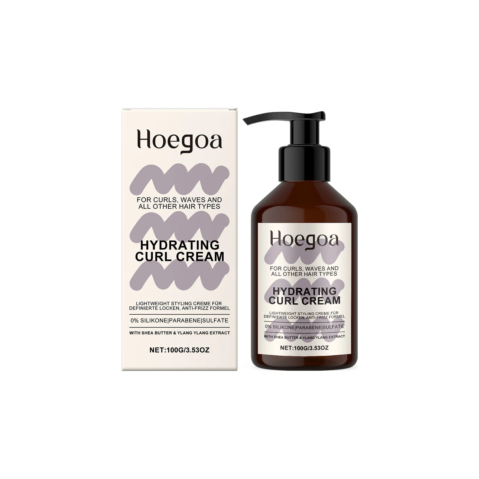 Curly Hair Cream Hair Curly Boost Lasting Styling Reduce Dry Damaged Frizz Smooth Hydrating Hair Volumizing Cream Conditioner Oasis Select