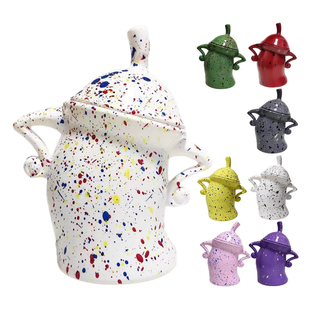 Canister With Attitude Creative Akimbo Cup Mugs Food Jars for Kitchen Storage Container with Airtight Lid Christmas Decoration Oasis Select