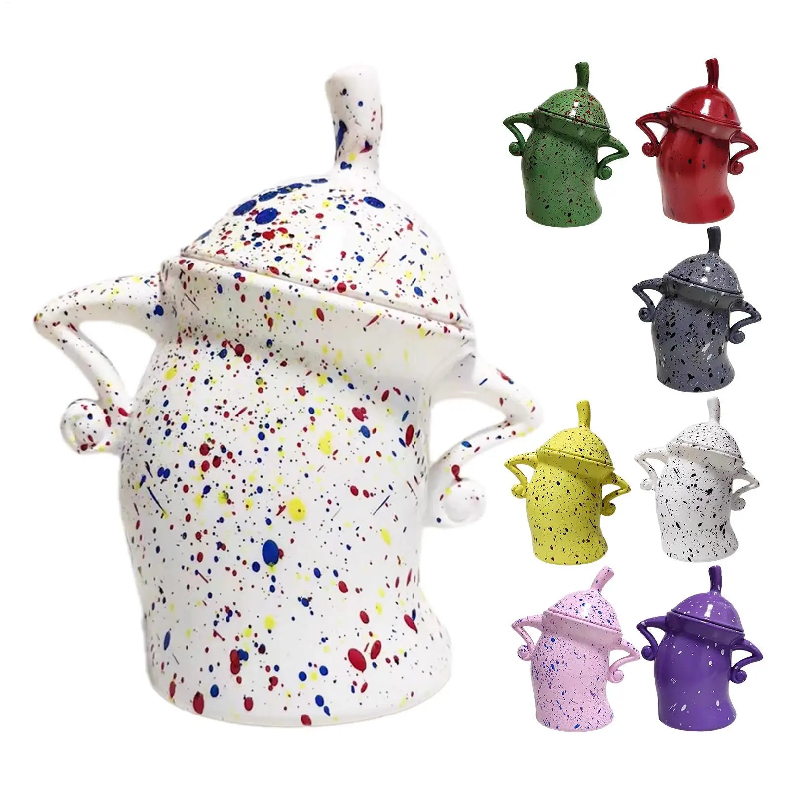Canister With Attitude Creative Akimbo Cup Mugs Food Jars for Kitchen Storage Container with Airtight Lid Christmas Decoration Oasis Select