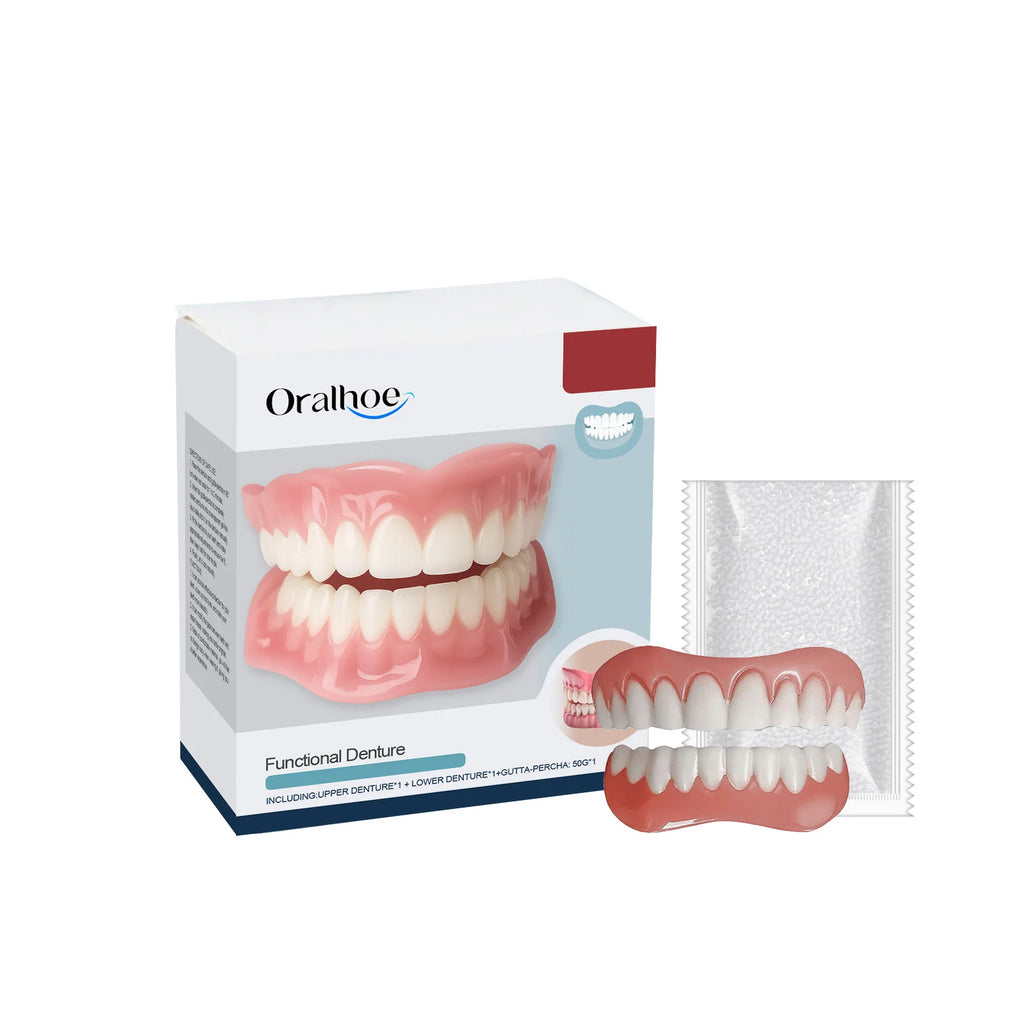Denture Decoration Set - Denture Decoration Set for Enhancing Smile Aesthetics, Natural Fit and Comfortable Material Oasis Select 1set