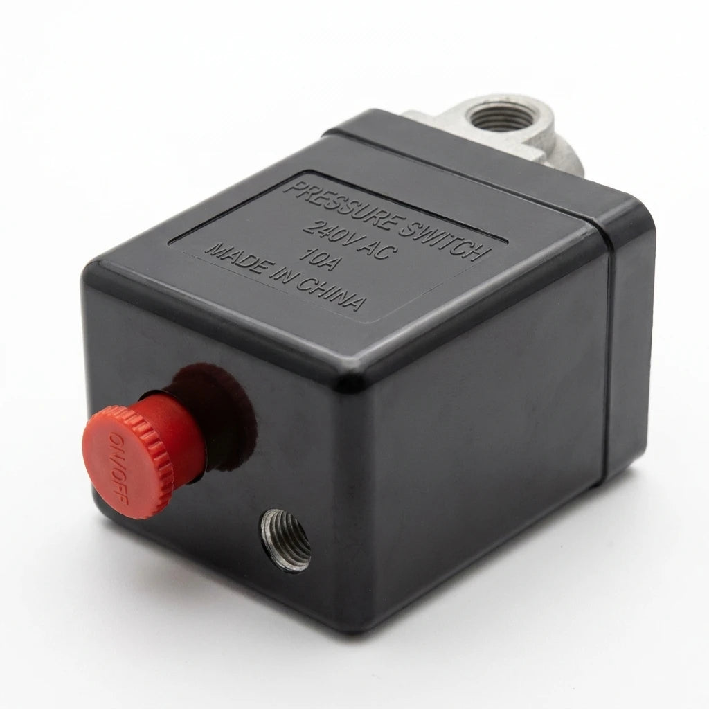 4Port Manifold Electric Air Compressor Pressure Switch 90-120psi Automatic Tool Accessory for Air Compressors Oasis Select