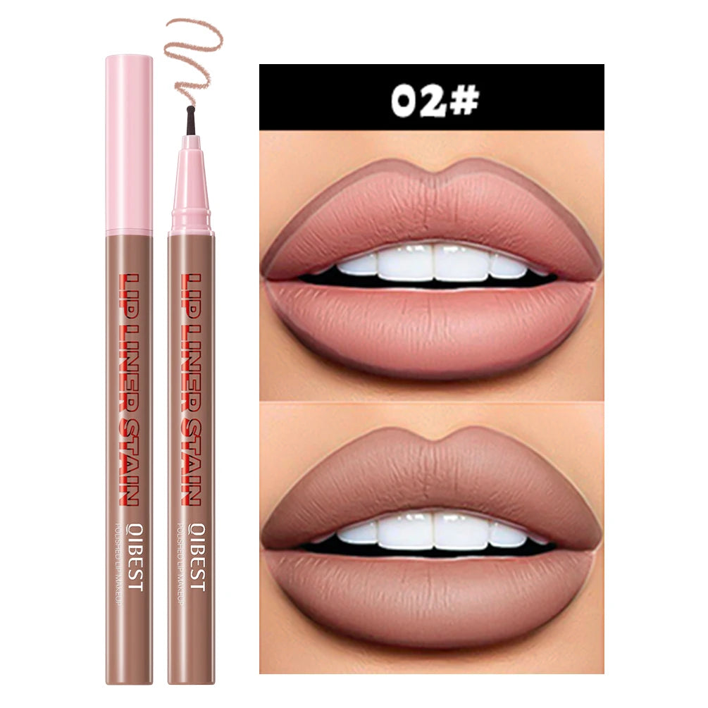 QiBest Matte Liquid Lip Liner Pen – Waterproof, Long-Lasting