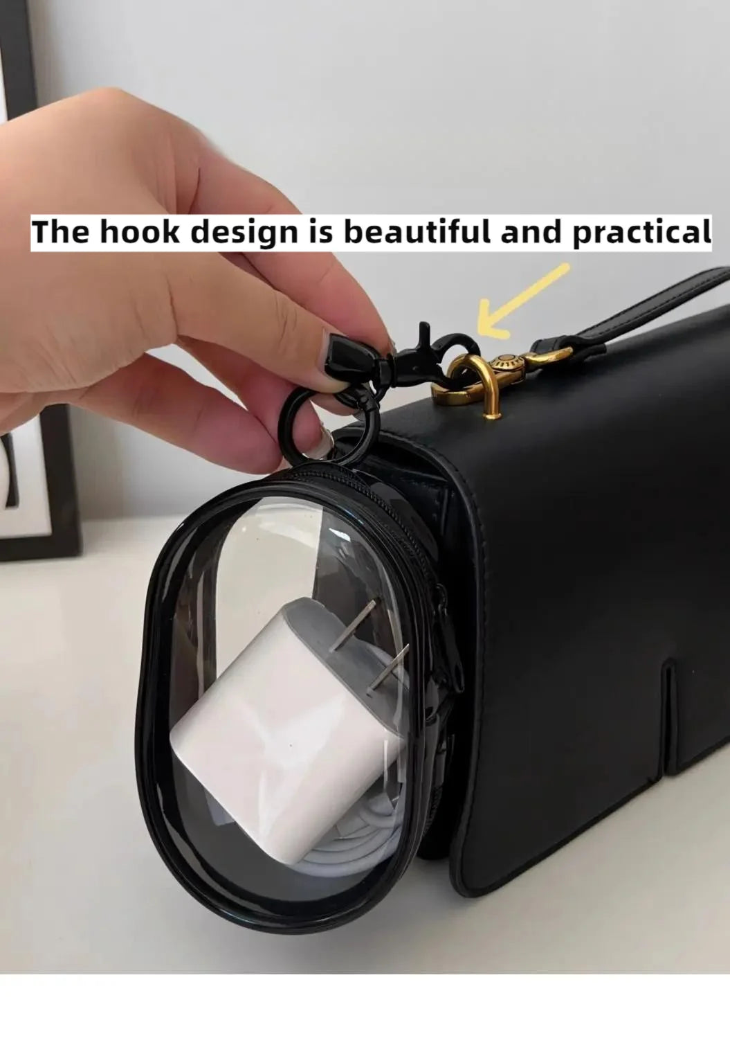 Mini Clear Zipper Storage Bag – Cable & Earphone Organizer