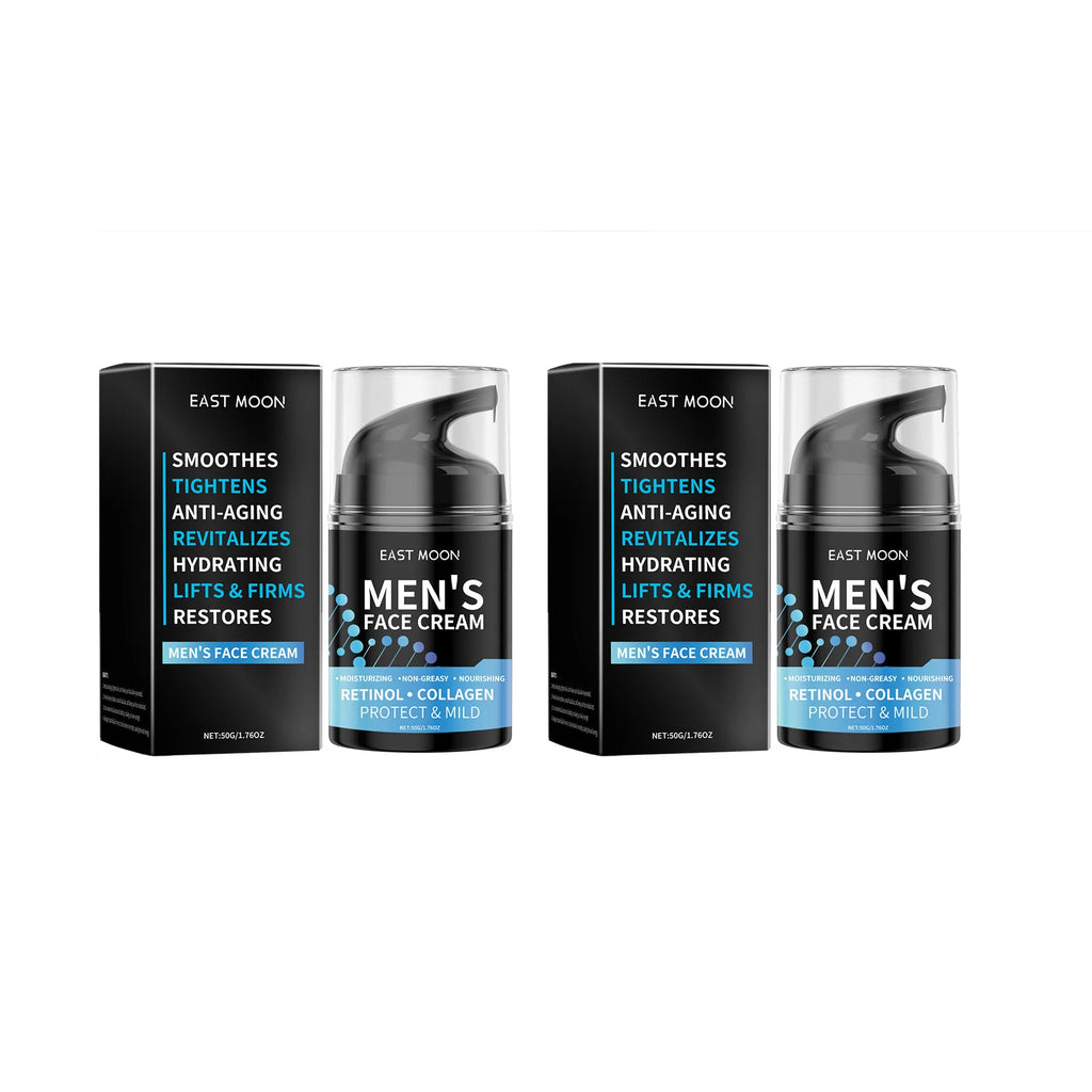 Retinol Face Cream for Men Firming Lifting Reduce Fine Lines Smooth Skin Cream Brightening Moisturizing Increase Skin Elasticity Oasis Select 2 X 50g boxed
