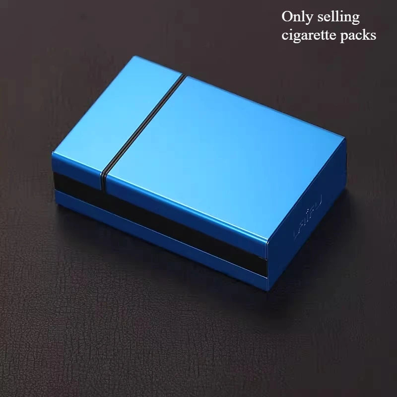 Automatic Pop-up Cigarette Box Soft Pack Protective Shell Thick Cigarette for Men and Women Extended Thin Cigarette Clip Oasis Select blue - soft and hard