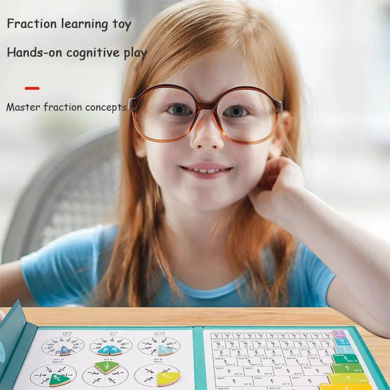 Magnetic Fraction Puzzles for Math Mastery Montessori Enlightenment with Fun Arithmetic Teaching Aid Cognitive Educational Toys Oasis Select