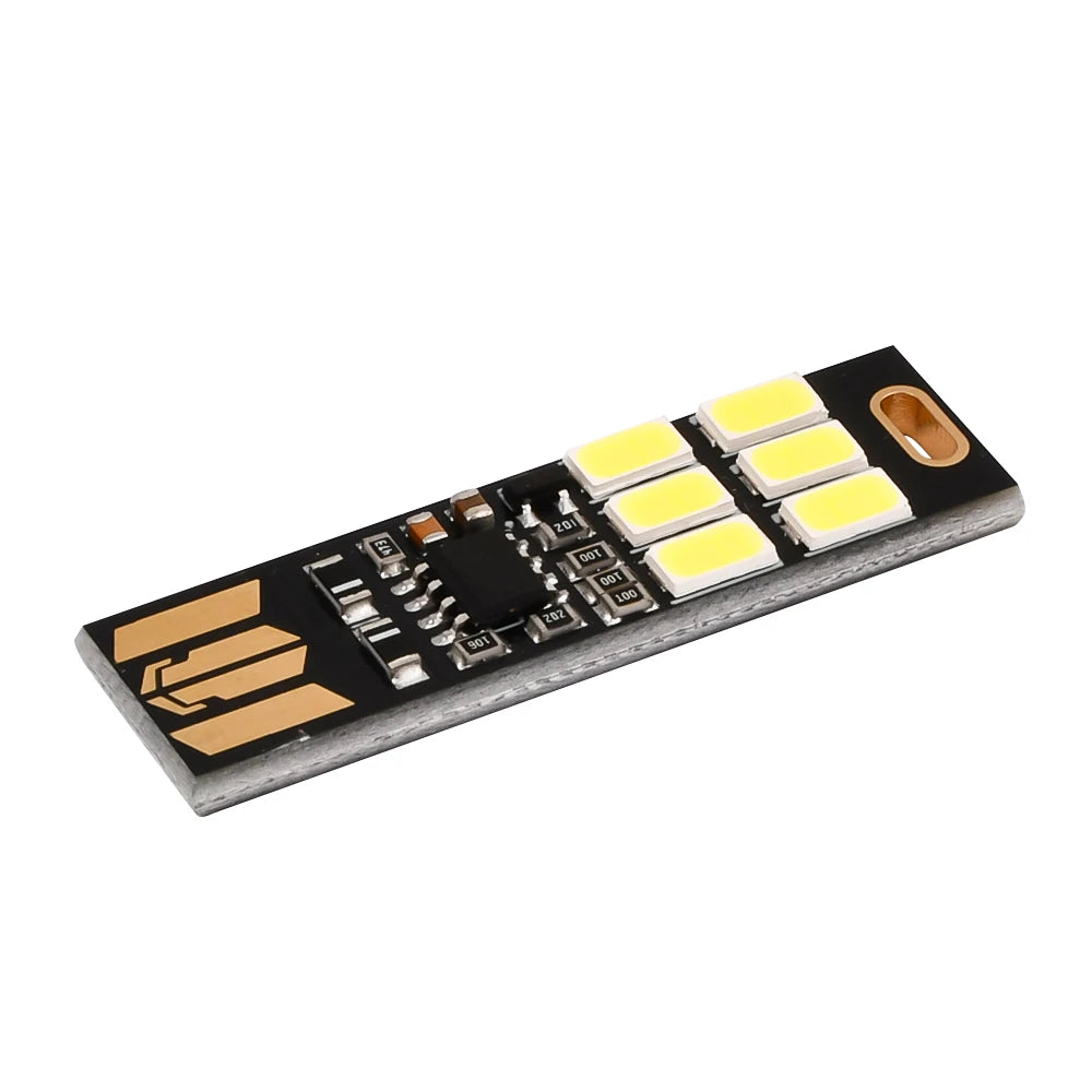 1/5/10Pcs Portable Mini 5730 USB 6LED SMD Light 5V Touch Sensor Adjustable Dimming Night Light Warm/White Light Optional Oasis Select