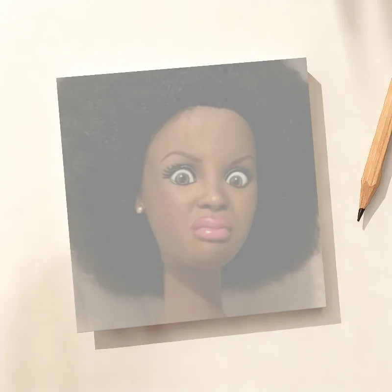 50/150Sheets Paper Curly Hair Character Notepad, Humorous Angry Face Memo Notebook for School Study Plan, Office Reminder Oasis Select
