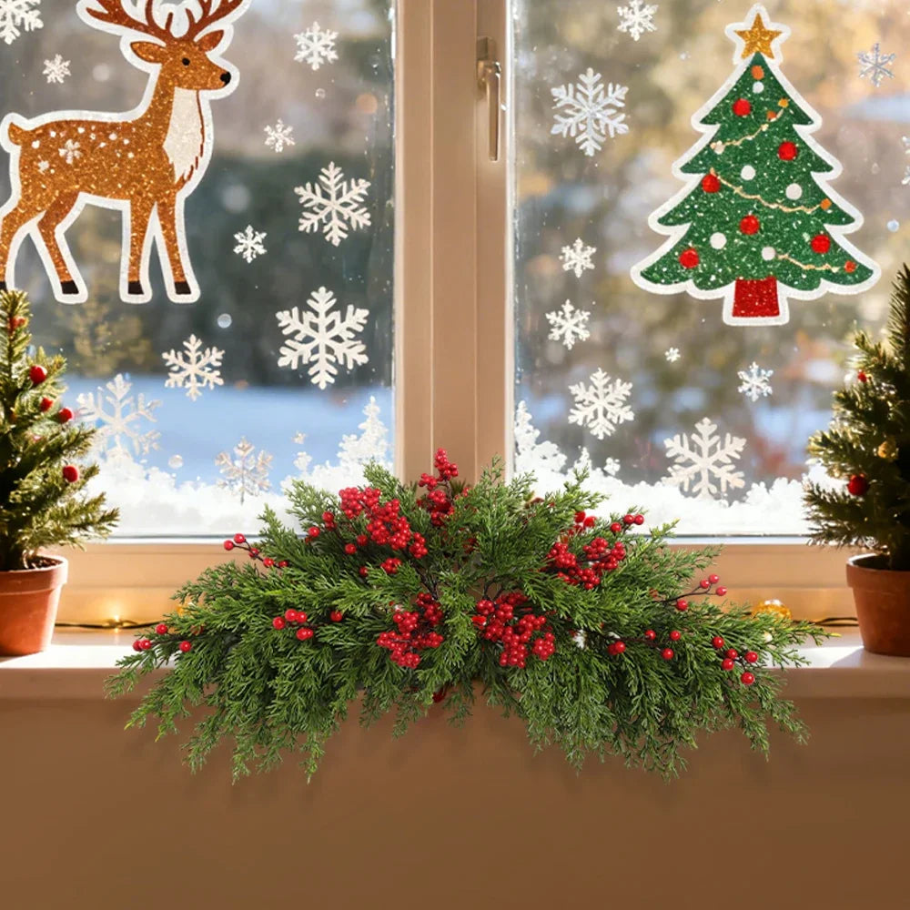 1Pcs 65CM Artificial Pine Needle Vine Christmas Decoration for Home Room Decor Xmas Tree 2026 New Year Navidad DIY Gift Ornament Oasis Select