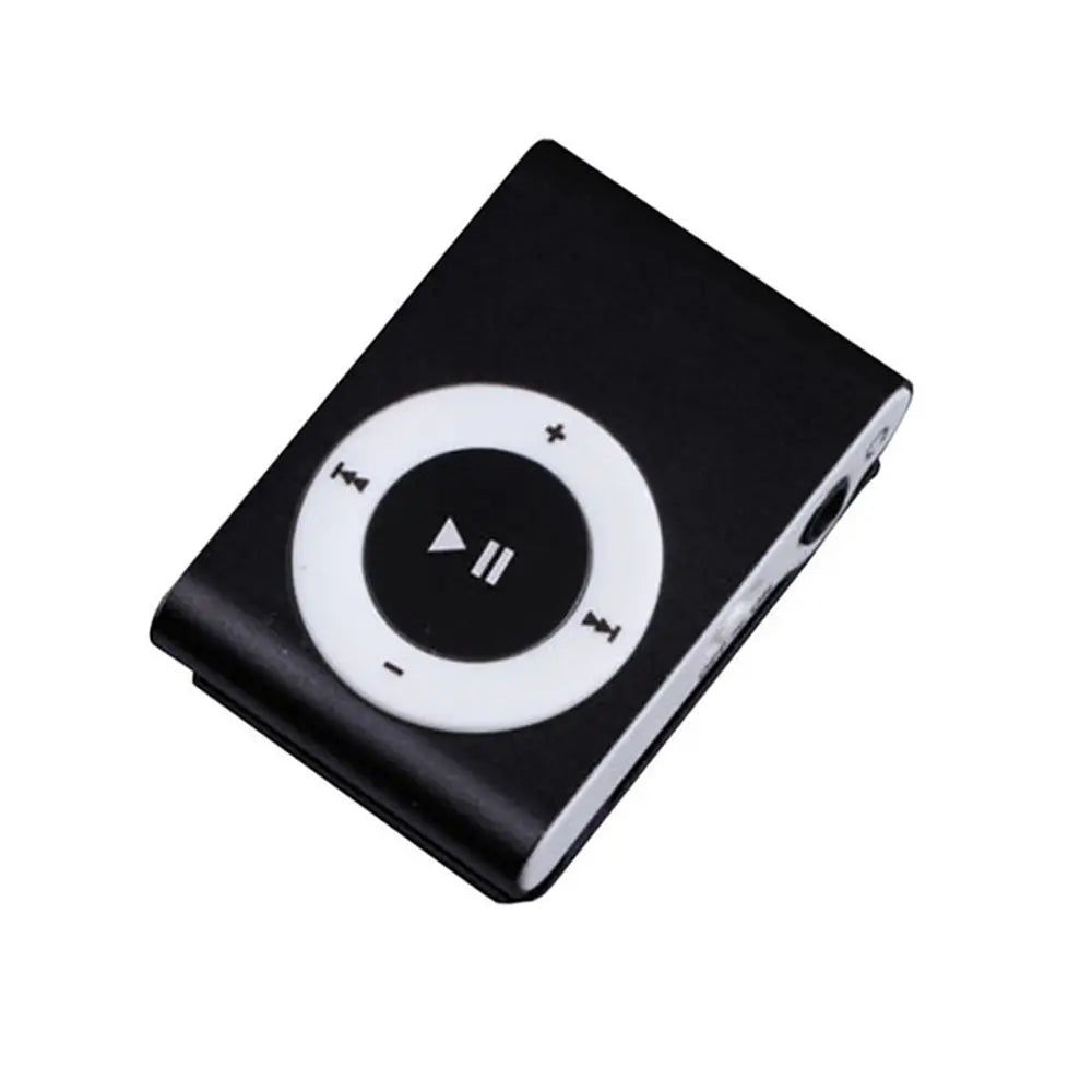 Mini Waterproof Metal Media Player Walkman Mirror MP3 Player Sport MP3 Clip MP3 Music Player Oasis Select Black