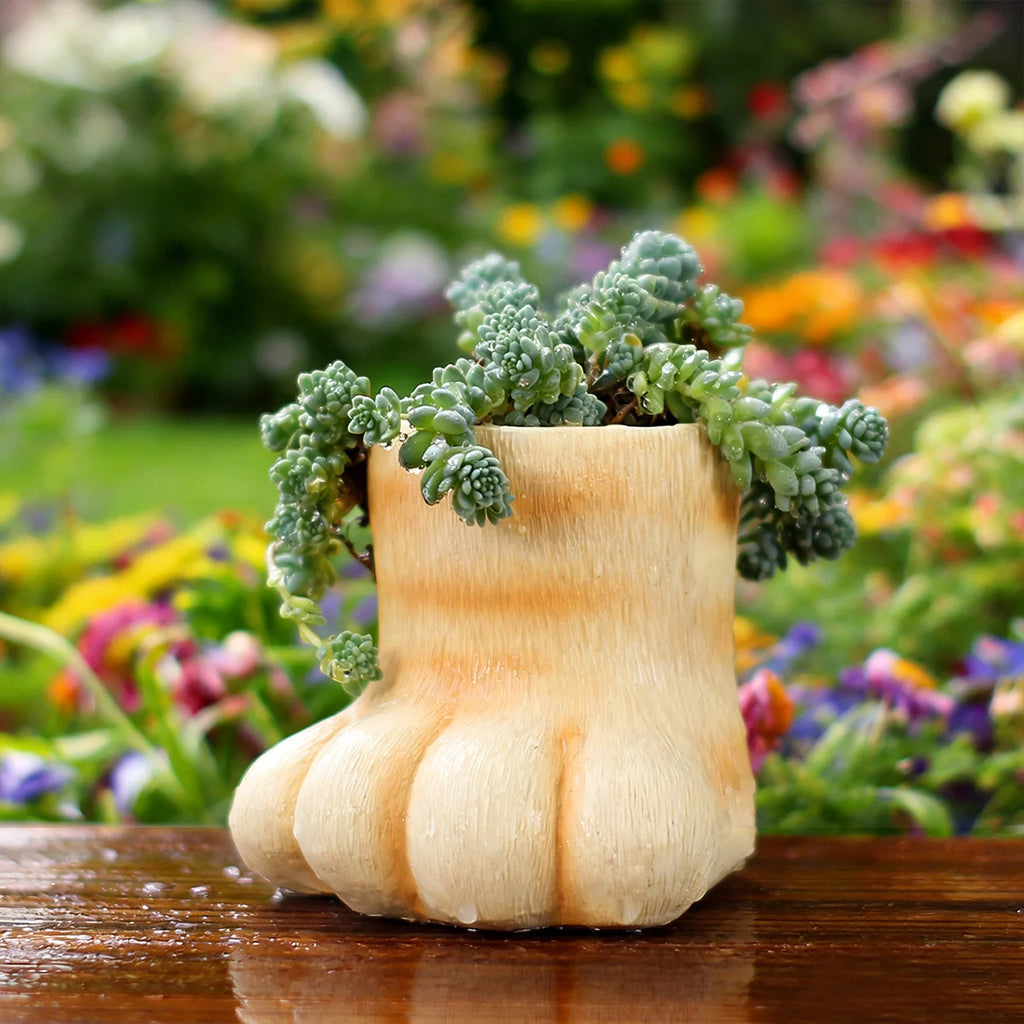 3D Cat Paw Resin Planter | Succulent Pot & Desk Organizer