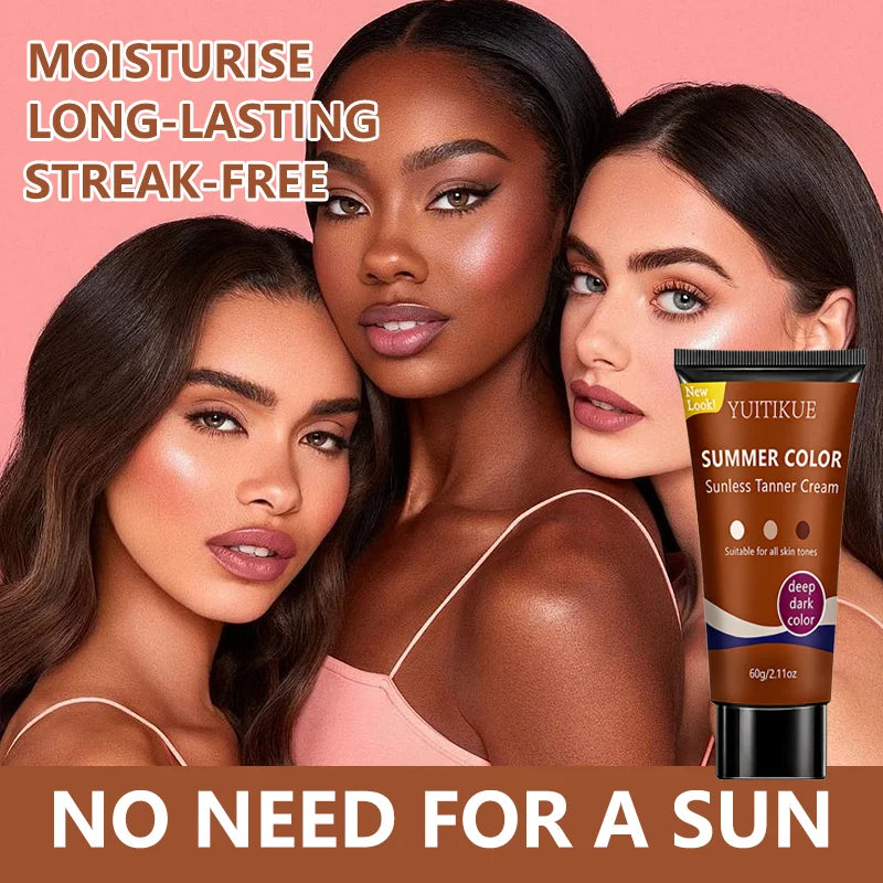 YUITIKUE Self Tanner – Clear Formula Deep Dark Glow 60g