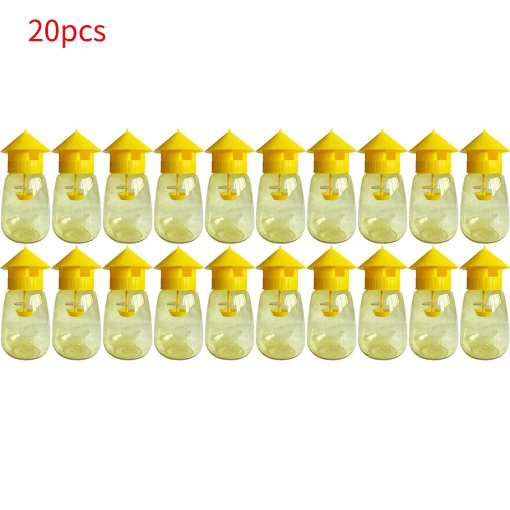 Plastic Fruit Fly Trap Killer Drosophila Trap Anti Fly Fruit Fly Killer Catcher Orchard Insect Trap Pest Control Tool 1-20pcs Oasis Select 20pcs
