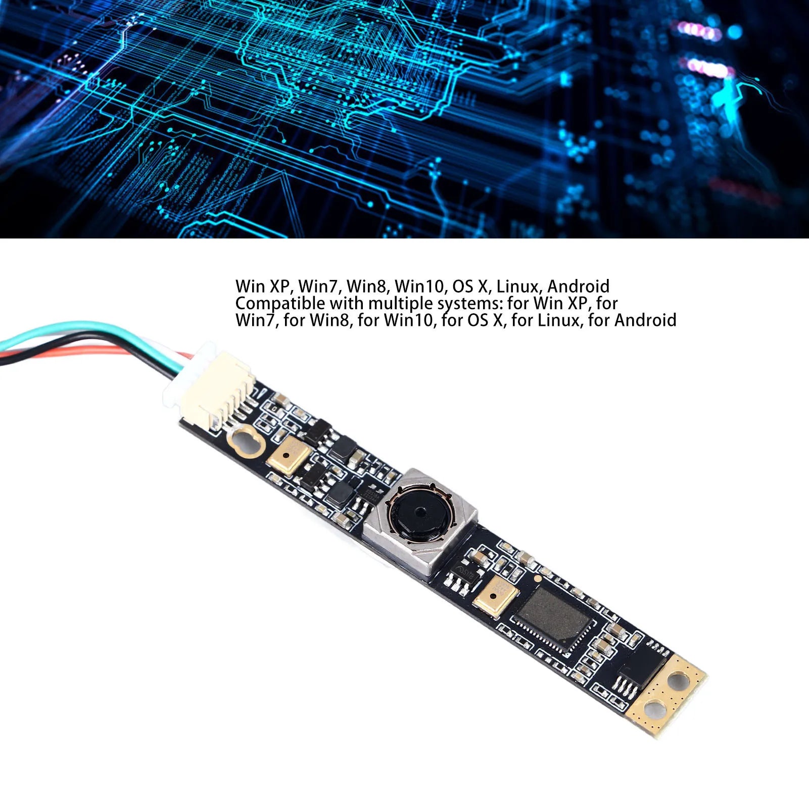 2MP LaptopCameraModule USB Camera Module 2MP 1080P Autofocus 30 Fps Dual Microphone USB Interface Camera Lens Module for Laptops Oasis Select
