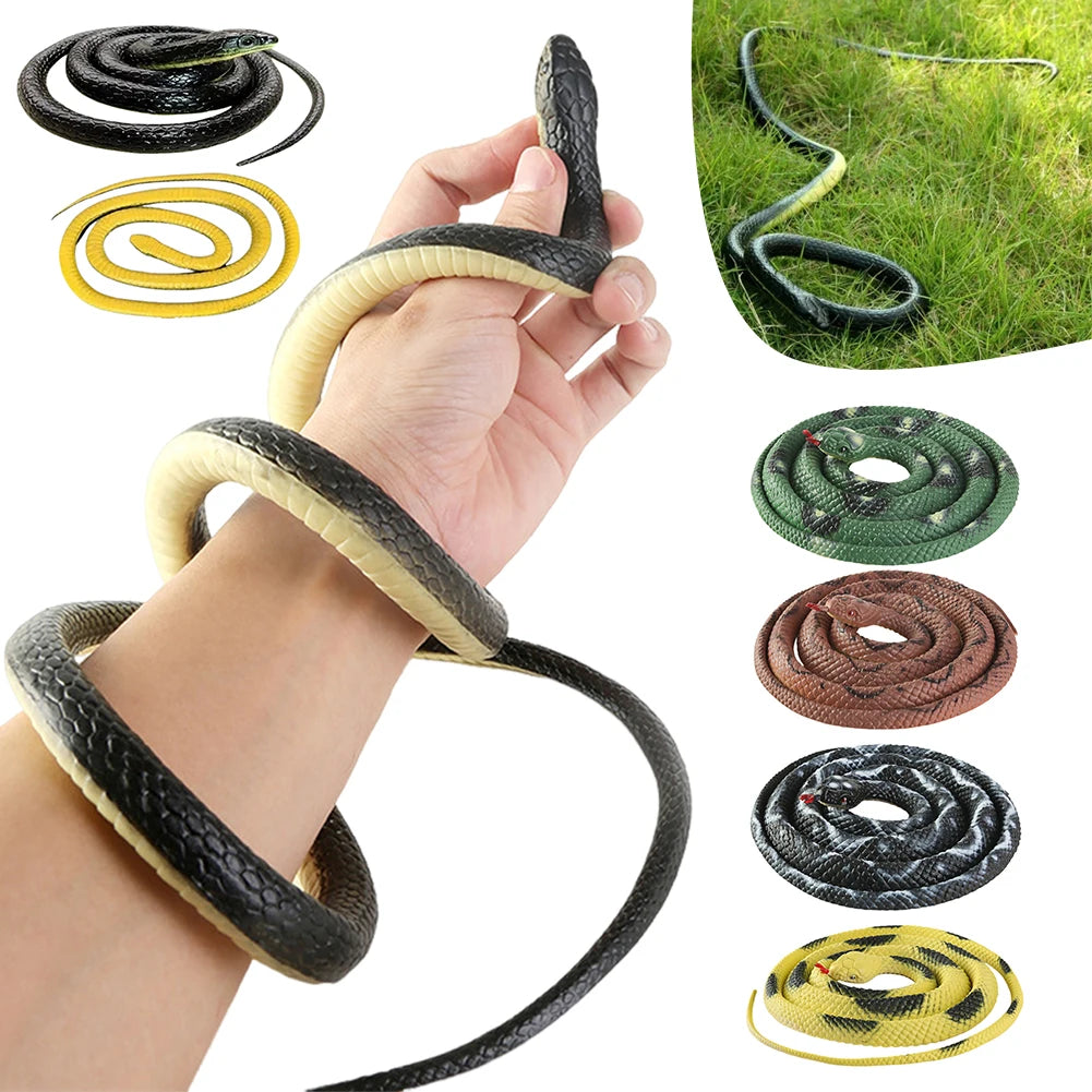 Realistic Rubber Snake Prank Toy | 127cm Halloween Anaconda
