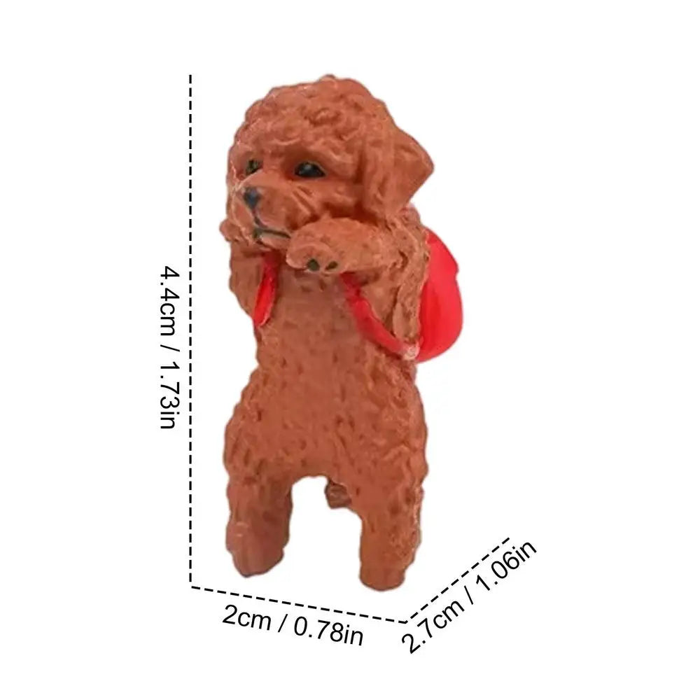 1PC Car Dashboard Decor Cute Dog Figure Screen Figure for Dog Lovers Collectors Gamers Home Office car Interior Decor Oasis Select 05