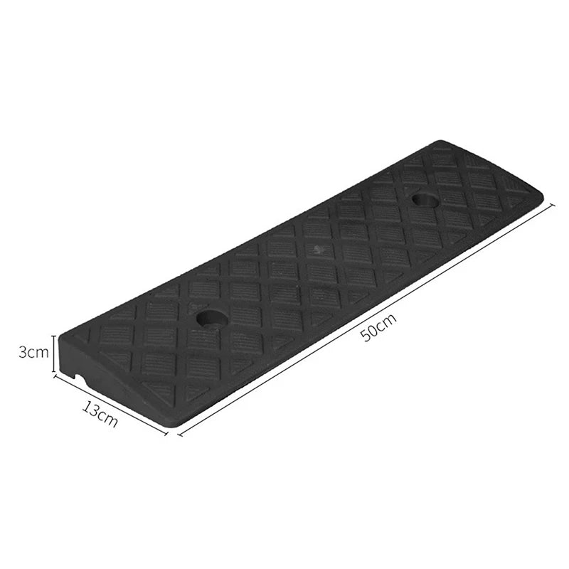 1Pc Plastic Kerb Ramp Non-Slip Threshold Ramp 30/40/50MM Height For Cars Bicycles Wheelchairs Going Uphill Smooth Transitions Oasis Select black3cm