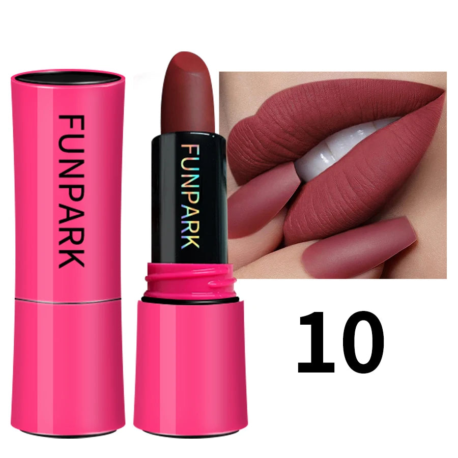 KAFURUX 25-Color Matte Lipstick – Waterproof Long-Lasting
