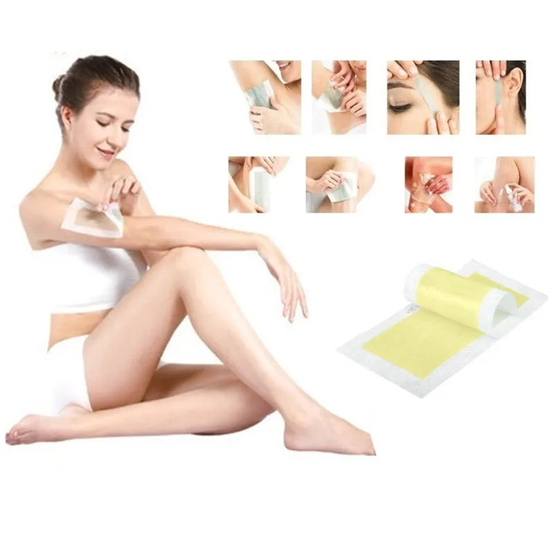 10-Pack Cold Wax Strips for Legs, Underarm & Face | Women Cold Wax Strips Oasis Select