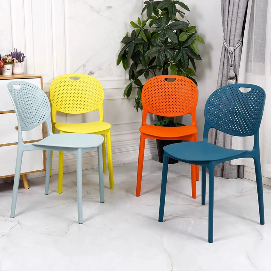 Plastic chair Back chair Thickened desk stool Study home bedroom Nordic creative dining chair can be stacked Oasis Select