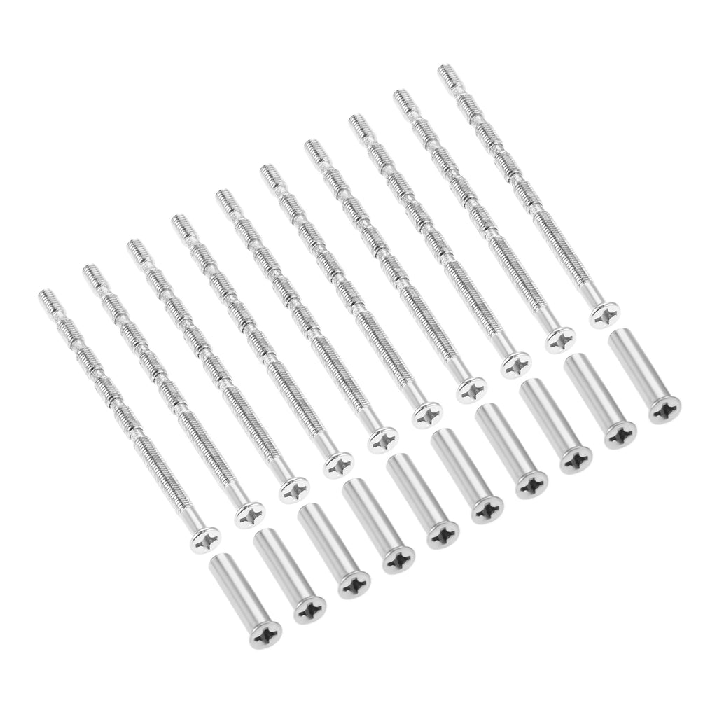 10 Sets M3*60mm Cross Countersunk Head Bamboo Screws with M3*16mm Nuts (5 Sections) for Knob Shades,terrace Knobs,door Knobs Oasis Select