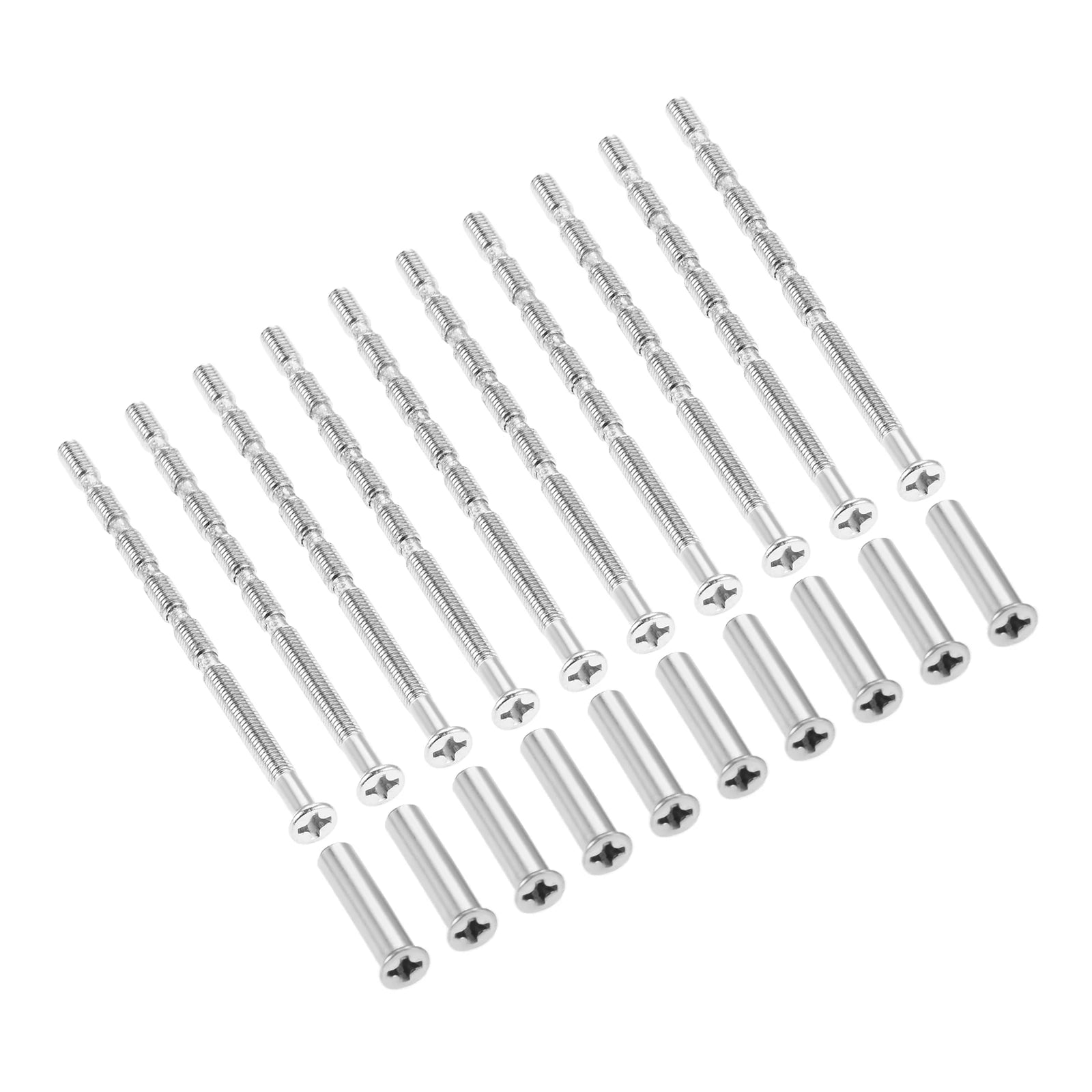 10 Sets M3*60mm Cross Countersunk Head Bamboo Screws with M3*16mm Nuts (5 Sections) for Knob Shades,terrace Knobs,door Knobs Oasis Select