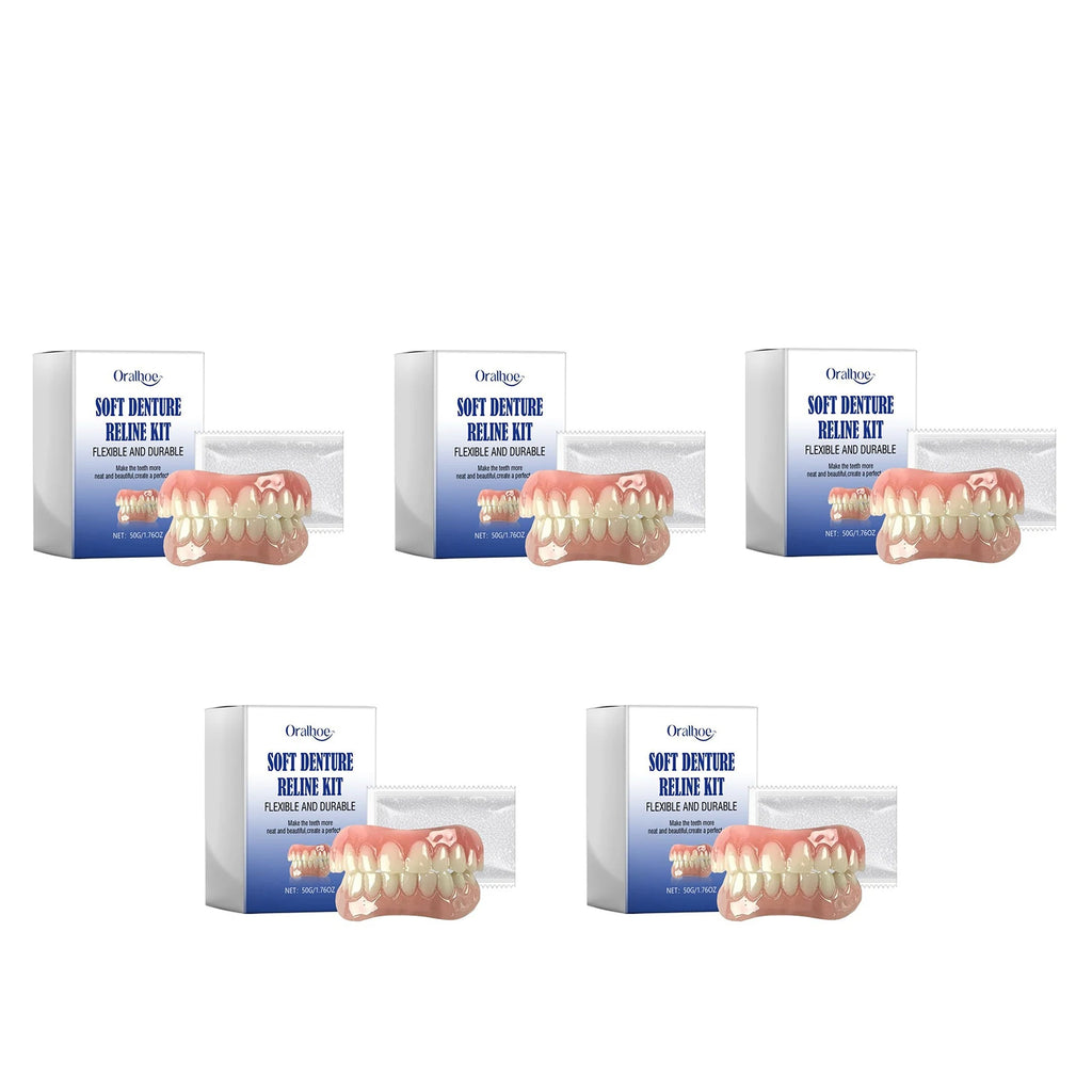 Oralhoe Soft Denture Reline Kit – Temporary Cosmetic Braces Temporary Dental Kit Oasis Select 5sets boxed