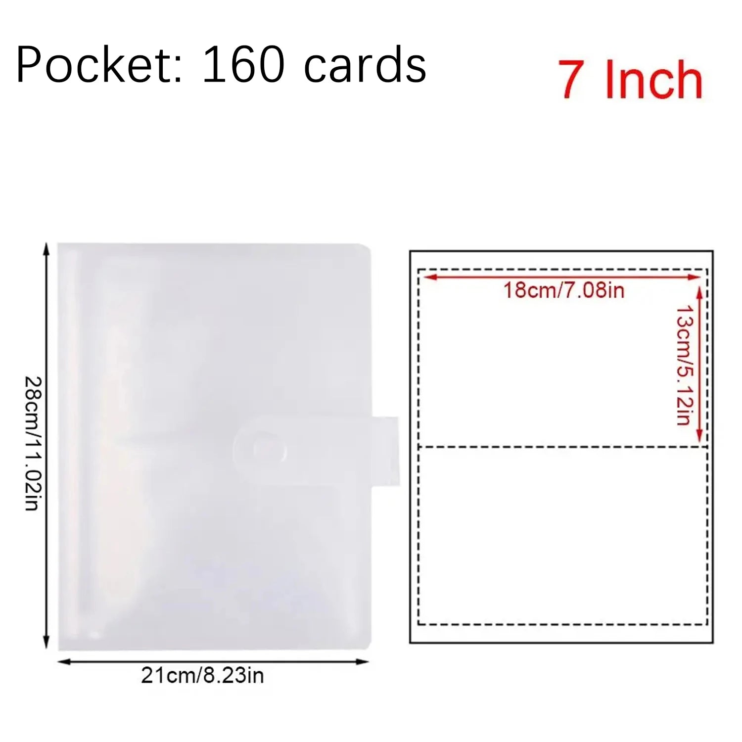 Photo album with 80/160 slots, Polaroid card holder, 3-7 inch jewelry storage card holder, idol star photo collection. Oasis Select 7 Inch-160 Cards