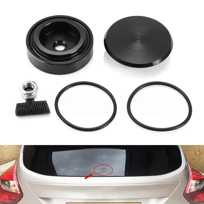 1 Set Universal Waterproof Car Accessories Aluminum Alloy Car Rear Wiper Delete Kit Plug Cap Rear Window Wiper Arm Cover Oasis Select