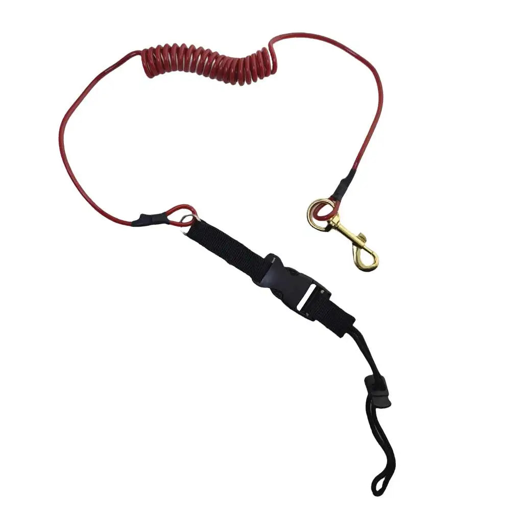 Adjustable Elastic Coiled Lanyard Leash for Kayak Paddles and Canoe Oars Coiled Kayak Paddle Rope Oasis Select