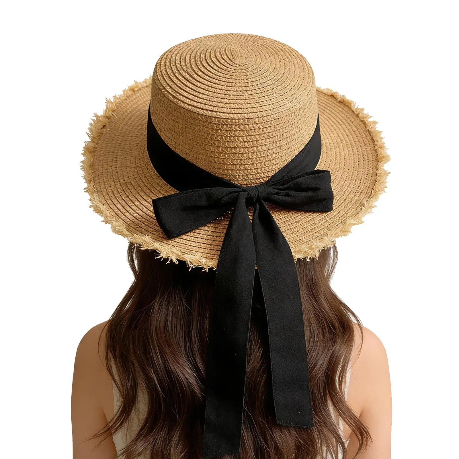 Big Brim Summer Straw Sun Hat Panama Hats Grass Knitted Gift Hat Breathable Leisure Straw Hat Beach Caps For Sun Protection Oasis Select