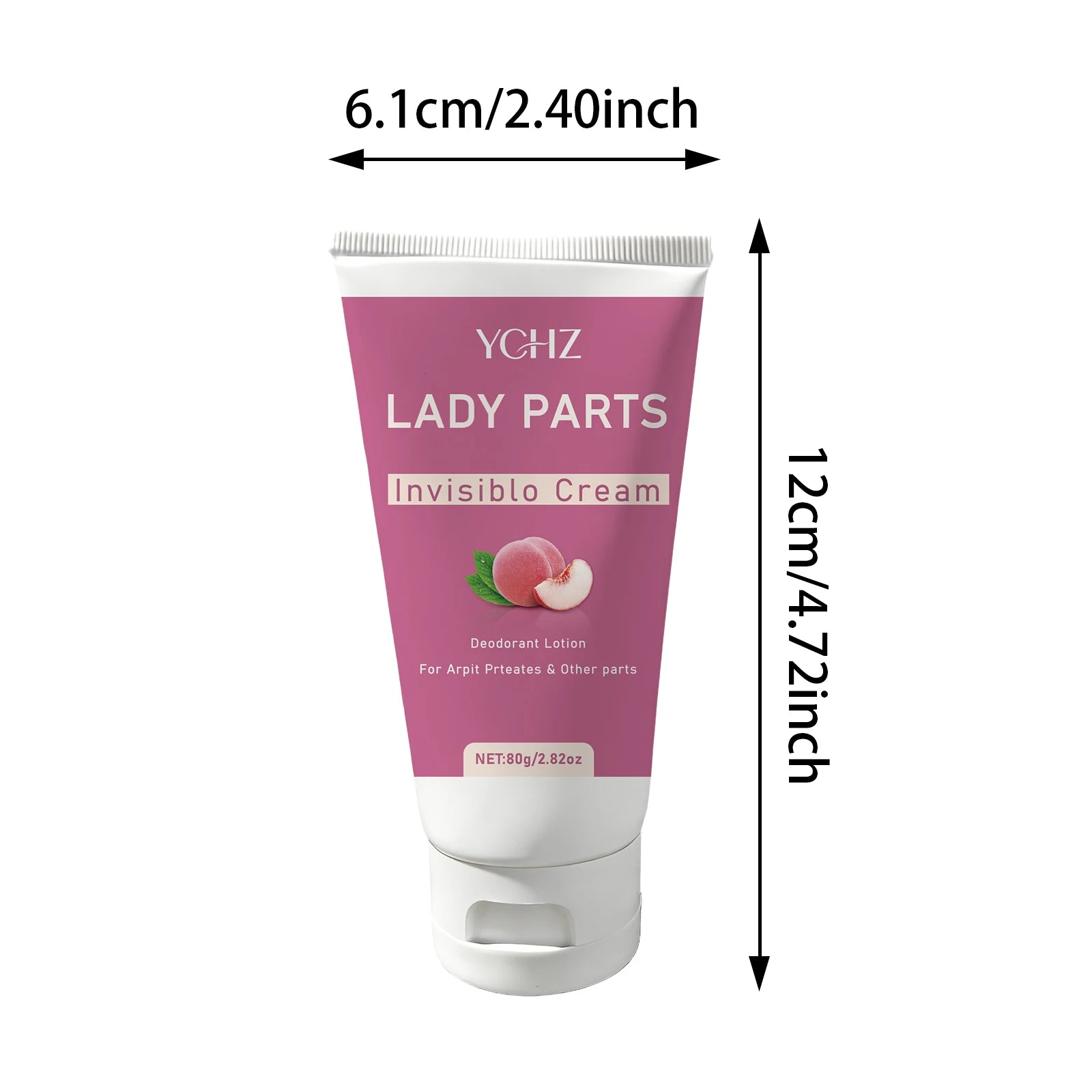 Lanmei Peach Roll-On Deodorant for Women – 72Hr Alcohol-Free