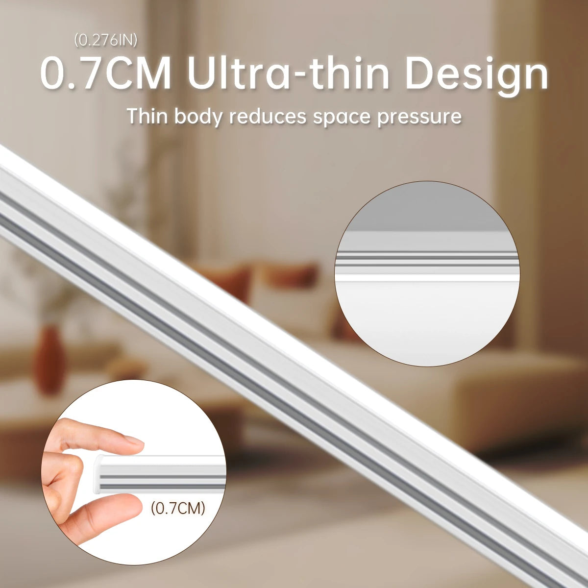 1-6PCS LED Bar Light Efficient Heat Dimmable RF Remote/Bluetooth Control 12V 30CM/40CM/50CM Night Lihgt for Kitchen Living Room Oasis Select