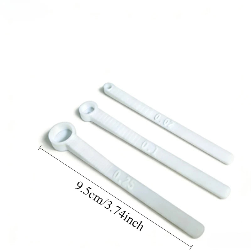 3Pcs Aquarium Fish Feeding Spoon Precision Measuring Scoops (0.02g/0.1g/0.25g) for Fish Food Aquarium Supplements Feeding Tools Oasis Select 3pcs spoon