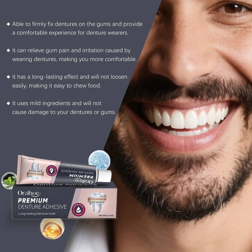 Denture Adhesive Cream – Long-Lasting Secure & Comfortable Hold