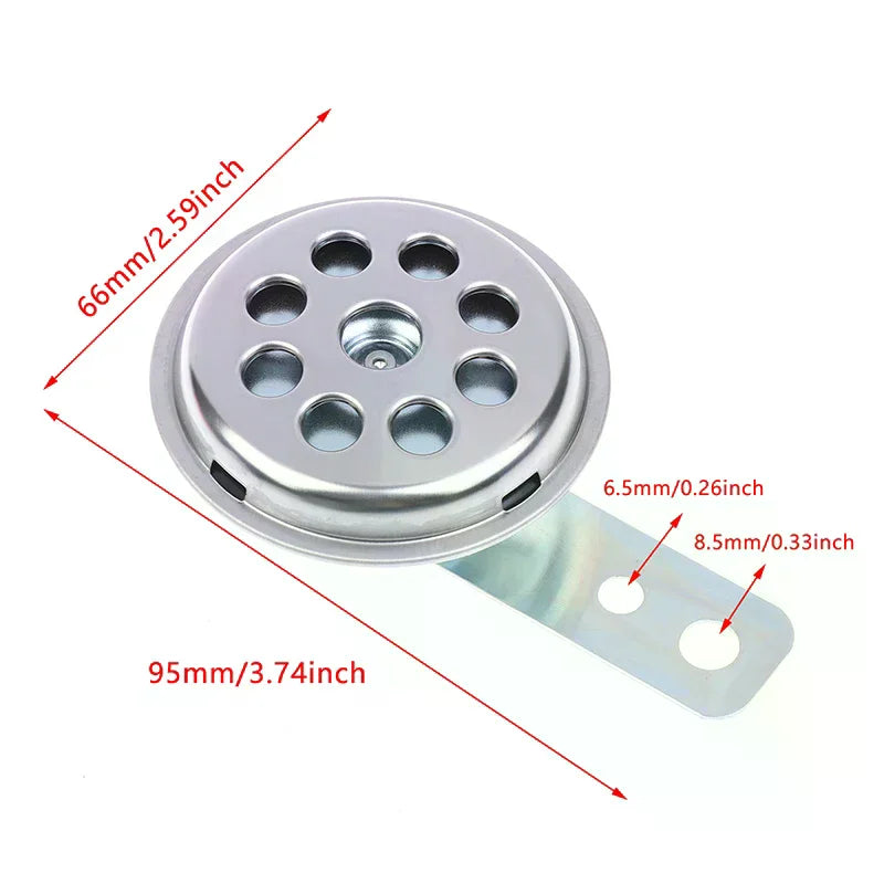 1 Piece Universal Waterproof Electric Horn LVEE DL70 Series 6V/12V Motorcycle Horn 105db Moto Bike Motor Scooter Loud Sound Oasis Select