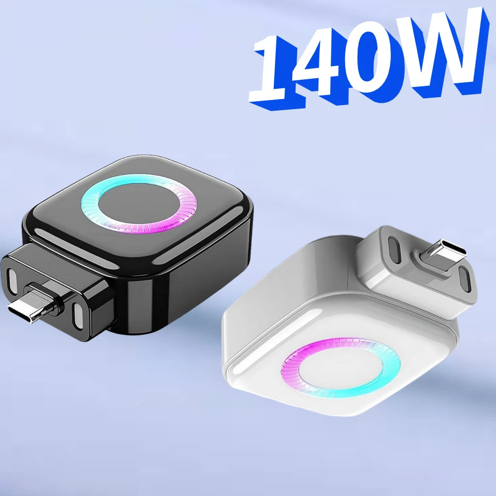 140W Type-C Fast Charging Adapter Automatic Power Off Anti Overcharge Protection Full Charge Separator Safe Charging Device Oasis Select