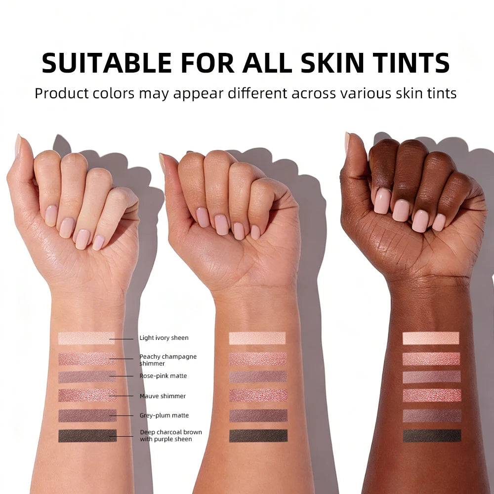 Eyeshadow Palette Long-Lasting Eye Makeup Rich Pigment Neutral Shades Blendable Color Matte Nudes Eyeshadow Palette Woman Makeup Oasis Select