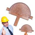 Custom Engraved Exquisite Handcrafted Birch Wood Protractor Precision Angle Finder for Educational And Creative Tools Oasis Select Default Title
