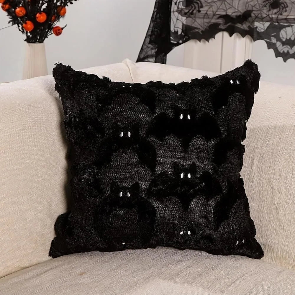 Halloween Ghost & Pumpkin Throw Pillow Cover 45x45cm