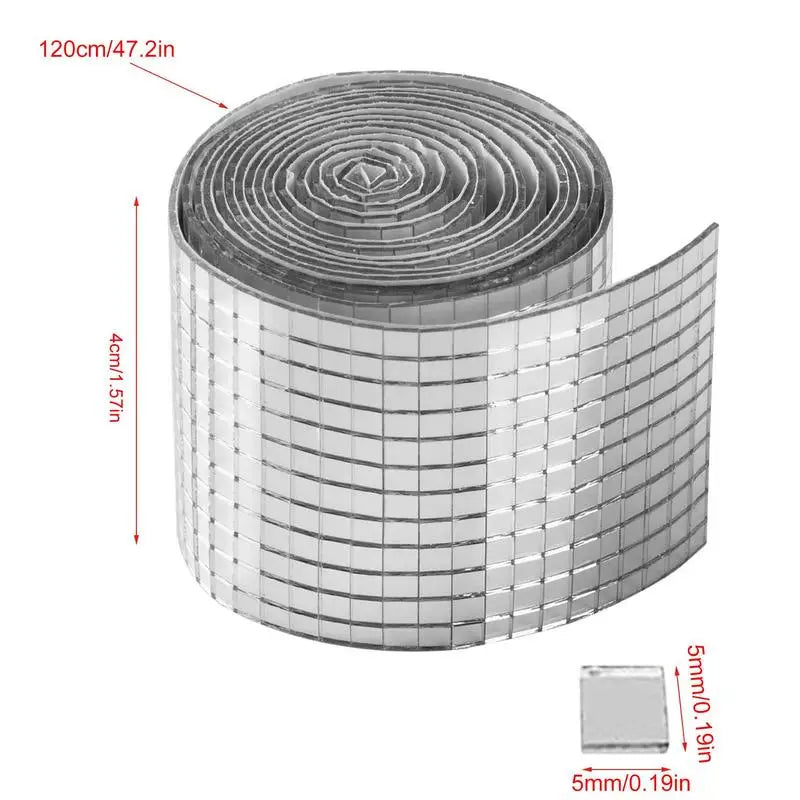 Disco Acrylic Crafts Stickers Disco Tiles Mirror Mosaic Tile Self-Adhesive Easy to Install Wall Tiles Heat Resistant Water Proof Oasis Select
