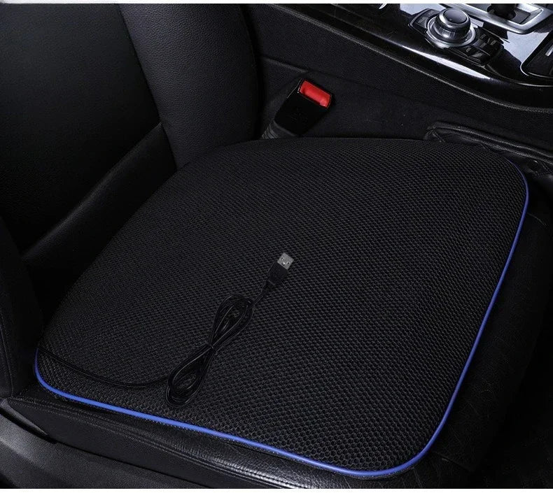Summer Car Seat 3D Honeycomb Breathable Cushion USB Interface Fan Blowing Comfortable Cool Cushion for Car Home Seat Cushion Oasis Select Other black Spring And Summer