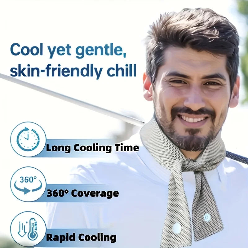 Versatile Cooling Ice Towel Neck Gaiter, Sweat-Wicking Headscarf & Postpartum Ice Band, Ideal for Outdoor Summer Activities Oasis Select