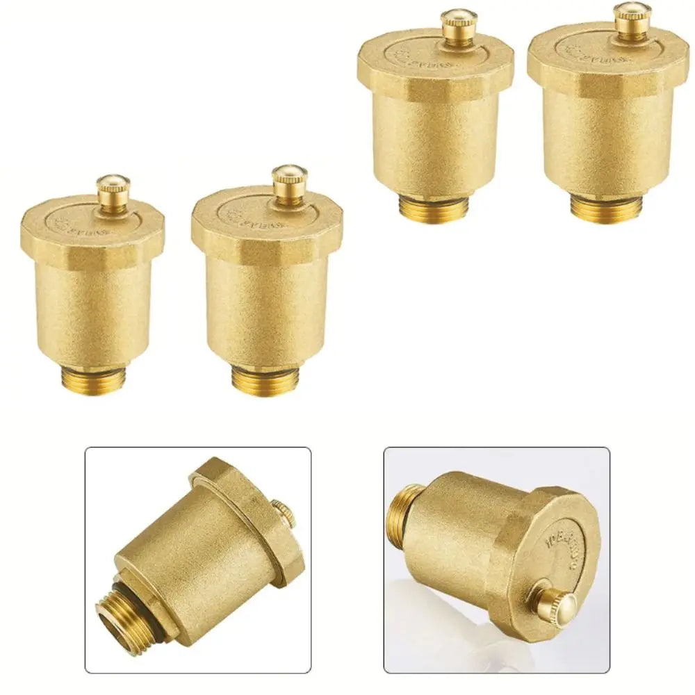 Brass Material Automatic Operation Exhaust Pressure Relief Valve One-way Standard External Thread Pressure Relief Exhaust Valve Oasis Select